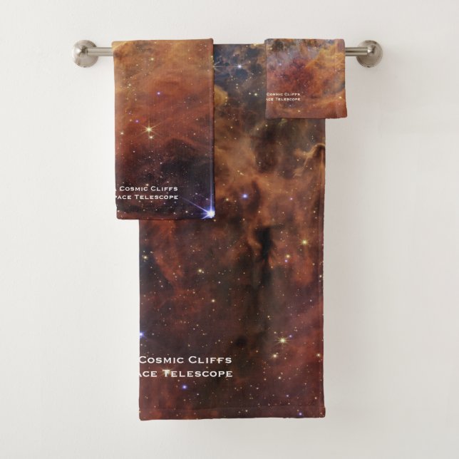 Conjunto De Toalhas Carina Nebula Cliff Cósmicos James Webb Hi-Res (Insitu)