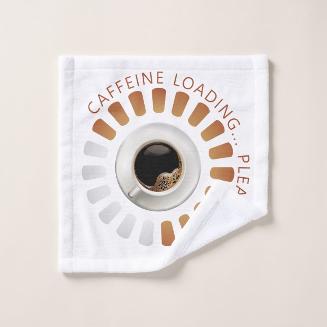 Conjunto De Toalhas Carregando cafeína (Pano de lavar)