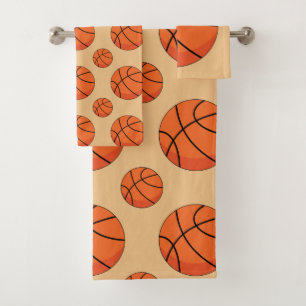 Conjunto De Toalhas Cartoon Basketball Ball