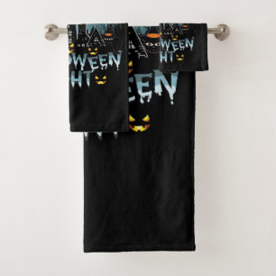 Conjunto De Toalhas Casa Assombrada, Noite Assustadora do Halloween