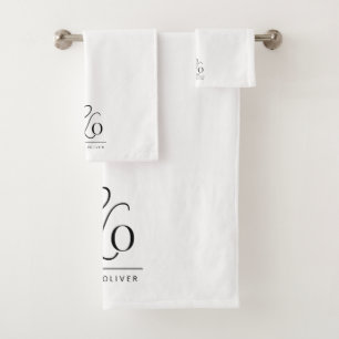 Conjunto De Toalhas Casal Ampersand Monograma