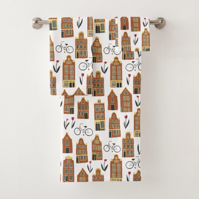 Conjunto De Toalhas Casas Bastantes Holandesas - Canal House Bikes de  (Insitu)