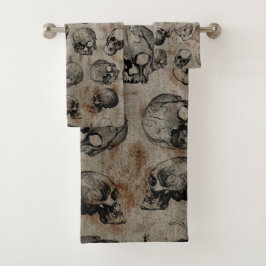 Conjunto De Toalhas Cascas de Vintage em Halloween