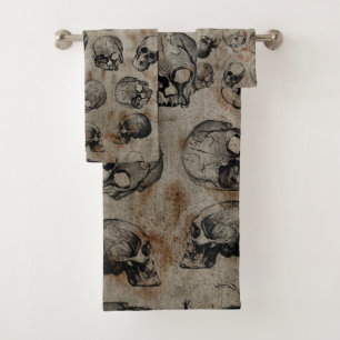 Conjunto De Toalhas Cascas de Vintage em Halloween