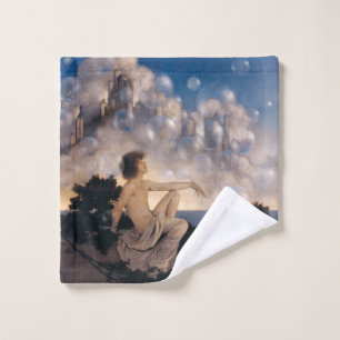 Conjunto De Toalhas Castelos no Ar de Maxfield Parrish 1904 Fantasia V