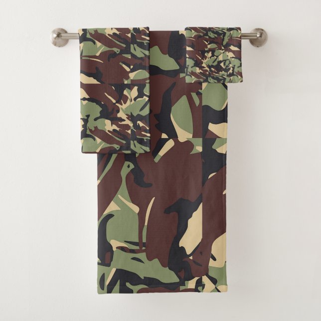 Conjunto De Toalhas Casual Brown Camou (Insitu)