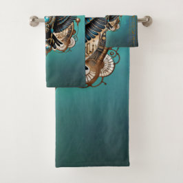 Conjunto De Toalhas Cavalgue o deus falcão.