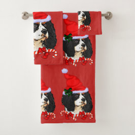 Conjunto De Toalhas Cavalier King Charles Spaniel Natal