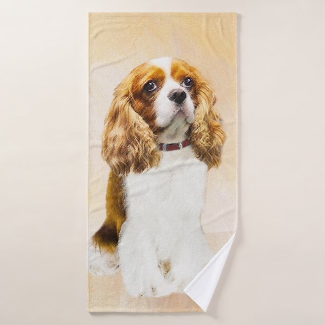 Conjunto De Toalhas Cavalier King Charles Spaniel Original (Toalha de Banho)