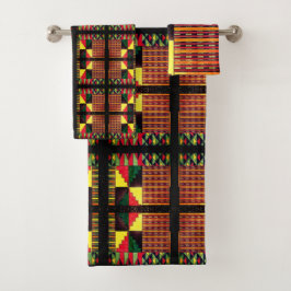 Conjunto De Toalhas Celebração das Cores Kwanzaa