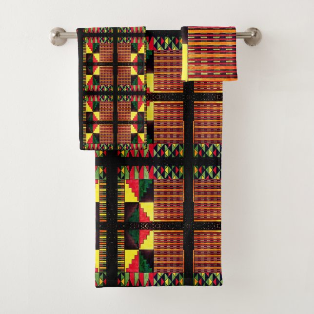 Conjunto De Toalhas Celebração das Cores Kwanzaa (Insitu)