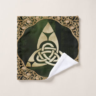 Conjunto De Toalhas Celtic Trinity Knot on Forest Shadows