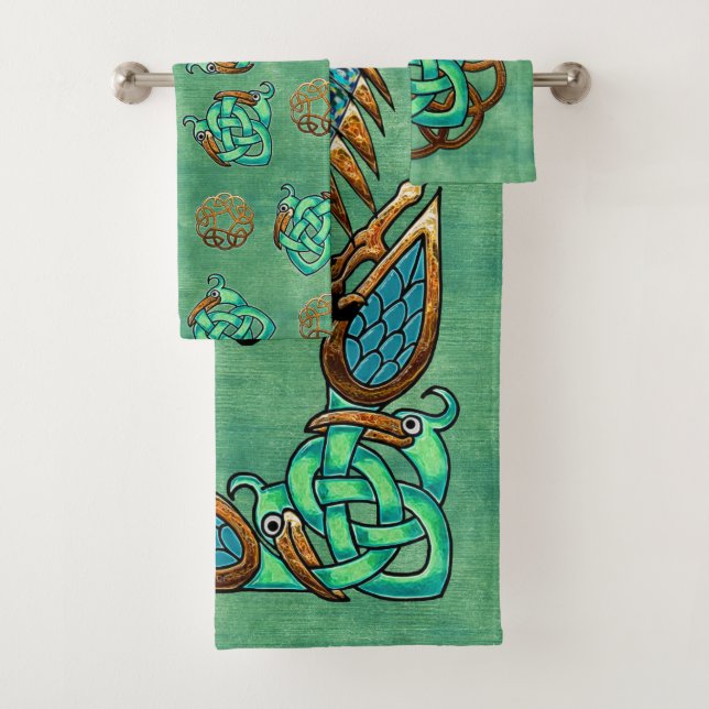 Conjunto De Toalhas Célula e Penas (Insitu)