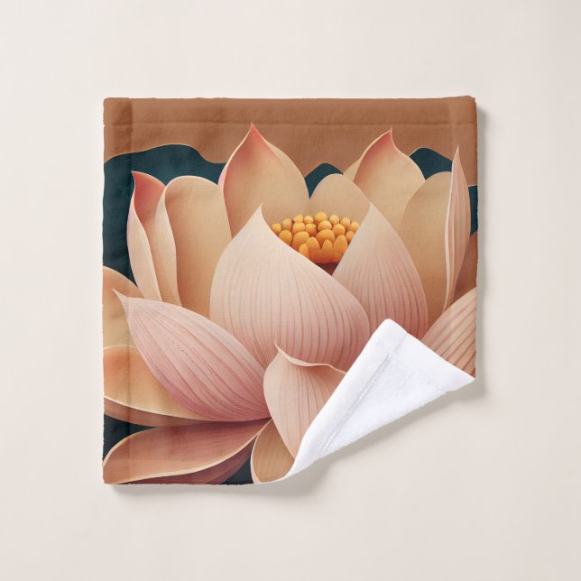 Conjunto De Toalhas Cenário de Flor de Lótus Elegante, Zen (Pano de lavar)