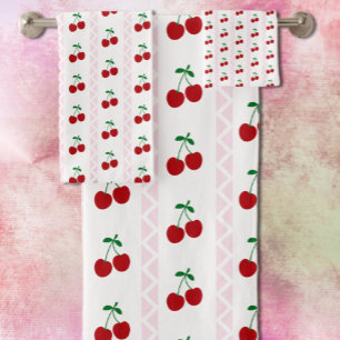 Conjunto De Toalhas Cereja Doce