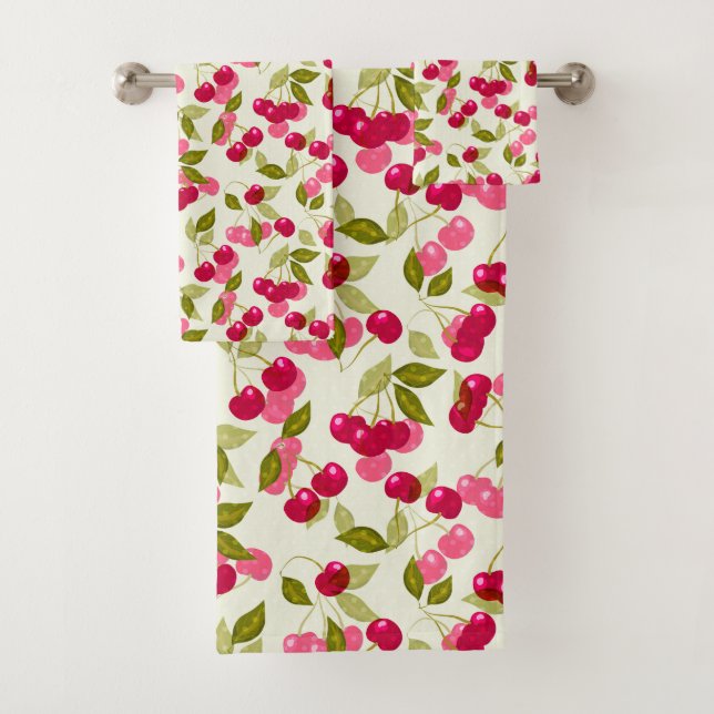 Conjunto De Toalhas Cereja-pirata (Insitu)