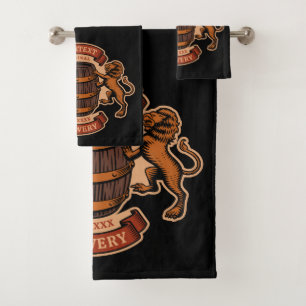 Conjunto De Toalhas Cerveja Personalizada De Carvalho De Leão Vintage