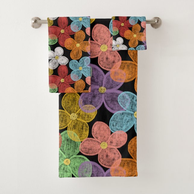 Conjunto De Toalhas Chalk Daisies (Insitu)