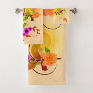 Conjunto De Toalhas Champanhe Profundo - Dew Drops & Sunshine