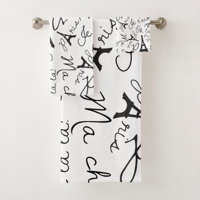 Conjunto De Toalhas Charm de Paris (Insitu)