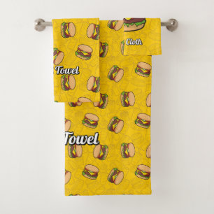 Conjunto De Toalhas Cheeseburger