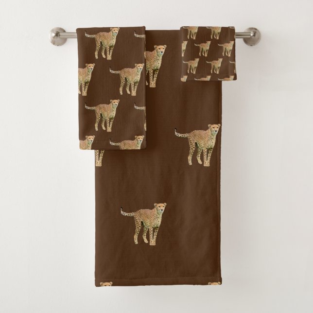 Conjunto De Toalhas Cheetah Towel Set (Insitu)
