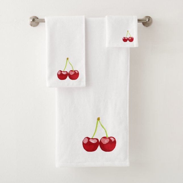 Conjunto De Toalhas cherries (Insitu)
