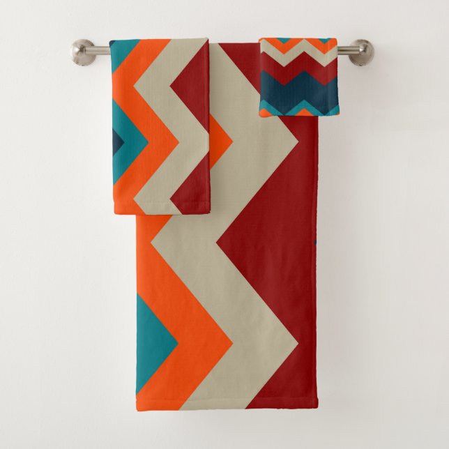 Conjunto De Toalhas Chevron Sudoeste (Insitu)