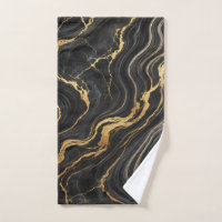 Chic Black & Gold Olhar Marmore Metálico Glamour