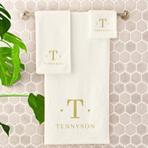 Chic Dourada Mínima de Ivory Elegante Monograma