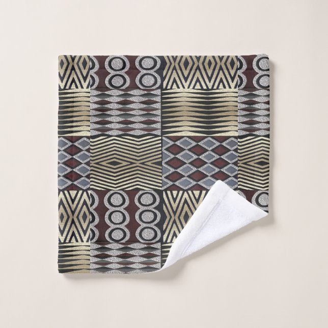 Conjunto De Toalhas "Chic Geométrico para o seu Banheiro" (Pano de lavar)