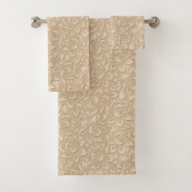 Chic Vintage Taupe Tropical | Abstrato Floral