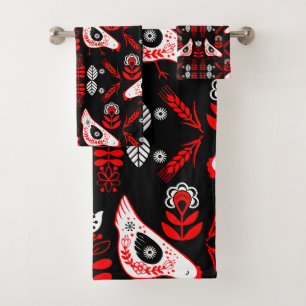 Conjunto De Toalhas Chicken Hen Folk Art