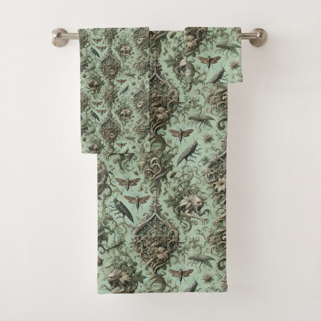 Conjunto De Toalhas Chitinous Elegy - Vitoriano Gótico (Insitu)