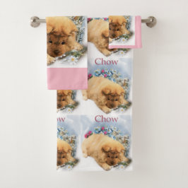 Conjunto De Toalhas Chow Chow Art