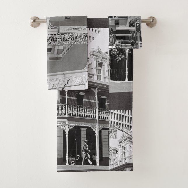 Conjunto De Toalhas Cidade do Cabo, África do Sul, Monocromático (Insitu)