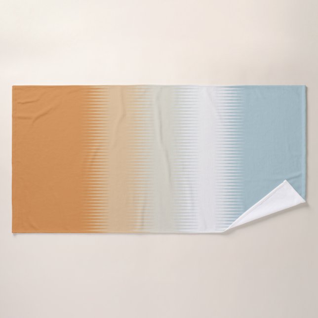 Conjunto De Toalhas Cinza Azul Claro Cinza Laranja (Toalha de Banho)