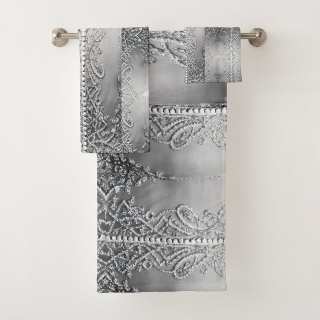 Conjunto De Toalhas Cinza Delicado    (Insitu)