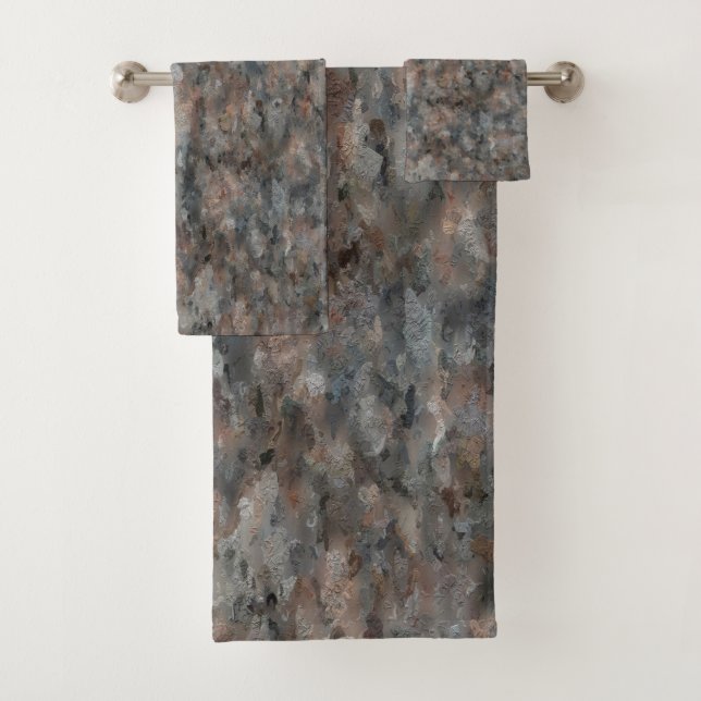 Conjunto De Toalhas Cinza Granite (Insitu)
