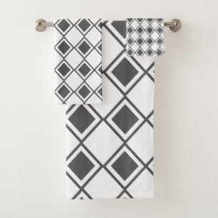 Conjunto De Toalhas Cinza Harlequin