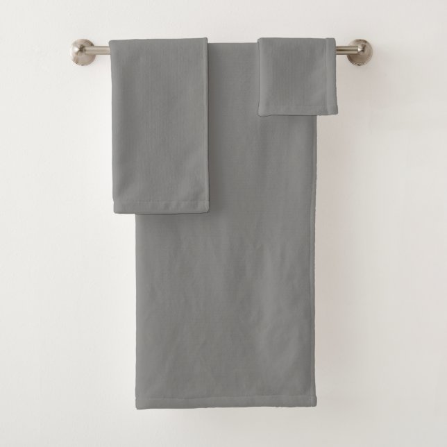 Conjunto De Toalhas Cinza naval (cor sólida) (Insitu)