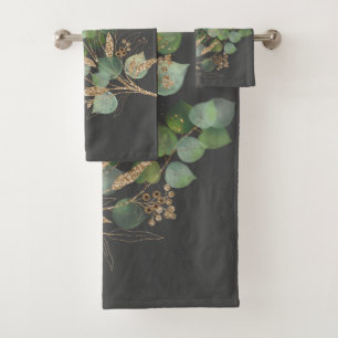 CONJUNTO DE TOALHAS CINZA SAGE EUCALYPTUS BATHROOM TOWEL SET