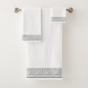 Conjunto De Toalhas Cinza Verde Frieze