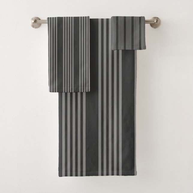 Conjunto De Toalhas Cinzas e carvão cinco estilos (Insitu)