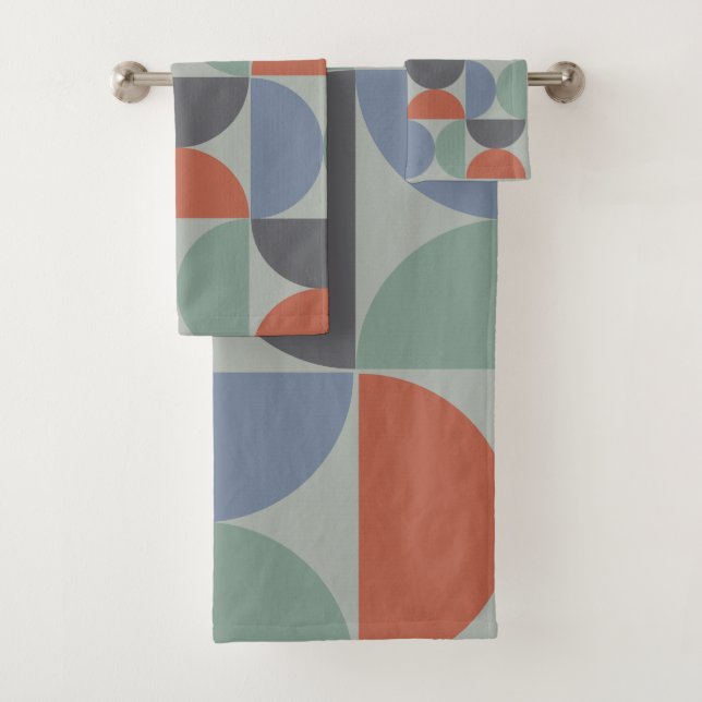 Conjunto De Toalhas Cinzas modernas do século médio, limão azul e argi (Insitu)