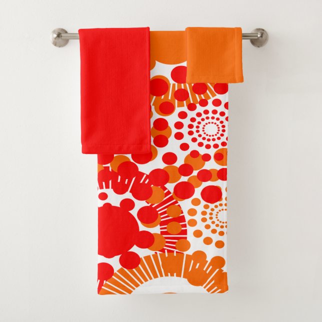 Conjunto De Toalhas Círculos, Círculos Em Todo Lugar, Bandeja (Insitu)