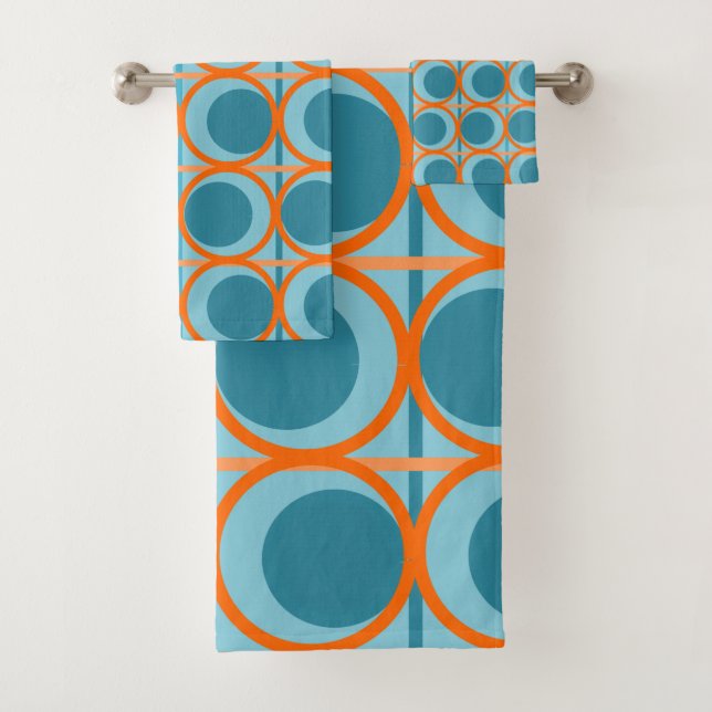 Conjunto De Toalhas Círculos e Linhas MCM  (Insitu)