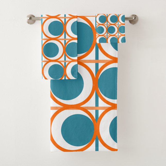 Conjunto De Toalhas Círculos e Linhas MCM (Insitu)