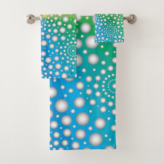 Conjunto De Toalhas Círculos Mandala 2 (Insitu)