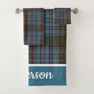 Conjunto De Toalhas Clan Anderson Tartan Xadrez